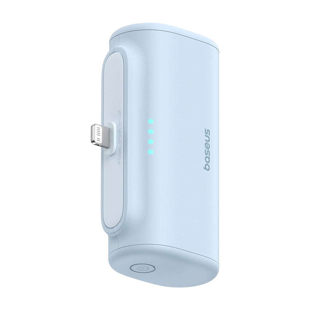 Batterie Externe Baseus Compact, 5000mAh, 20W, PD, 1 x Lightning - 1 x USB-C, Bleue P10068307313-00