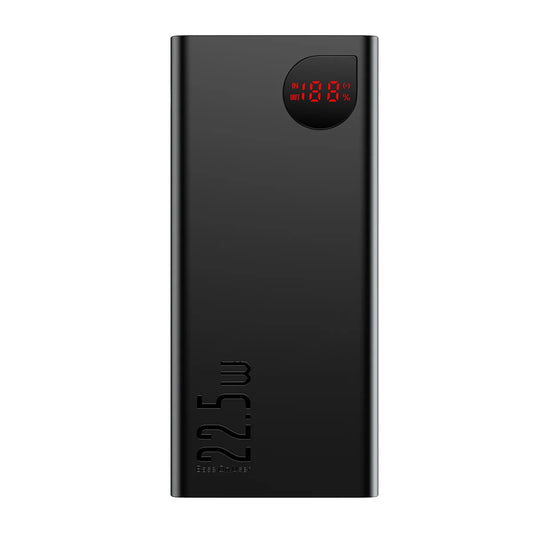 Batterie Externe Baseus Adaman, 40000mAh, 22.5W, QC + PD, 1 x USB-C - 3 x USB-A, Noire