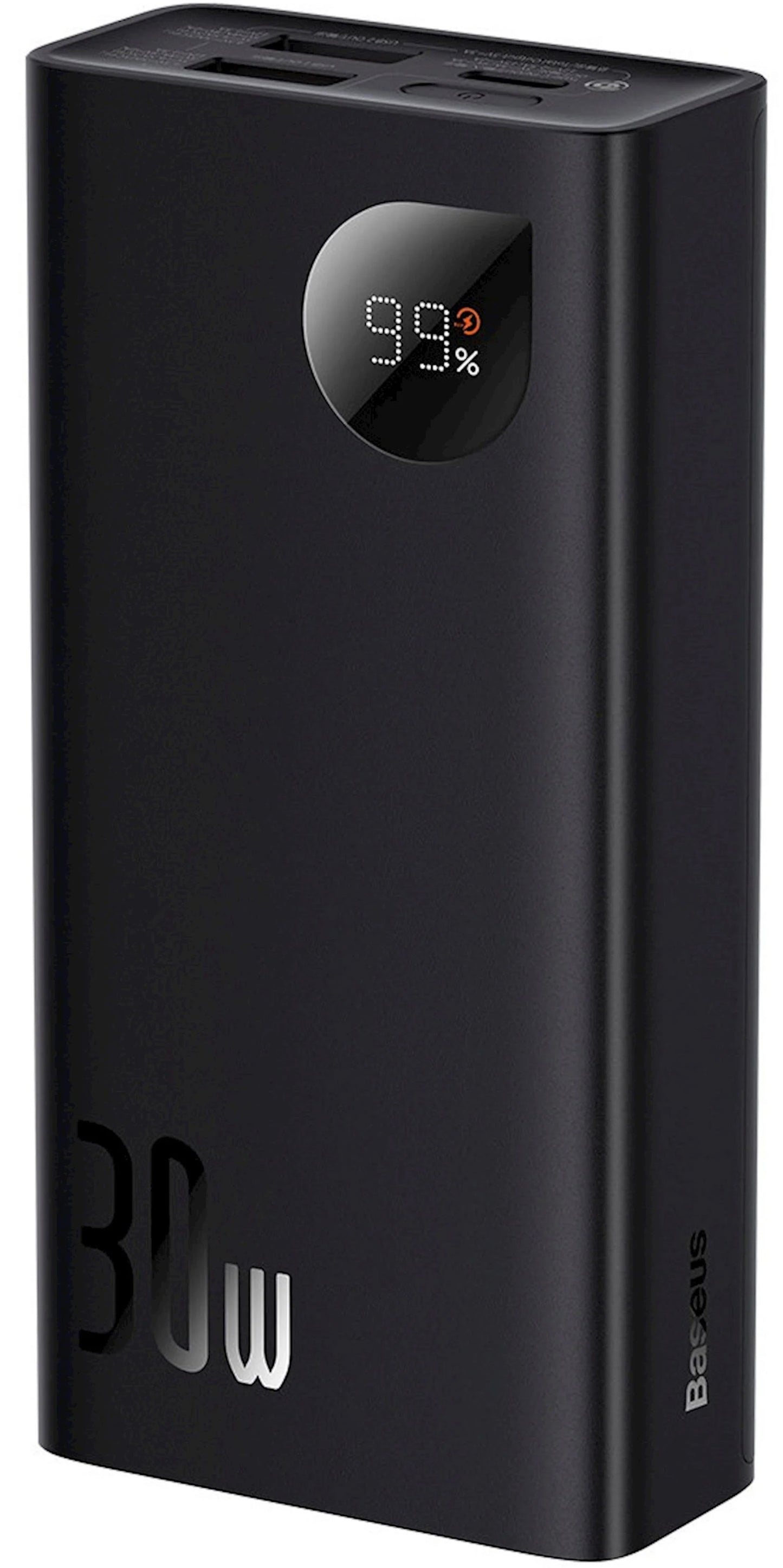 Batterie Externe Baseus Adaman2, 10000mAh, 30W, QC + PD, 1 x USB-C - 2 x USB-A, Noire PPAD040101