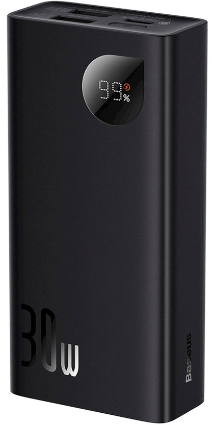 Batterie Externe Baseus Adaman2, 10000mAh, 30W, QC + PD, 1 x USB-C - 2 x USB-A, Noire PPAD040101