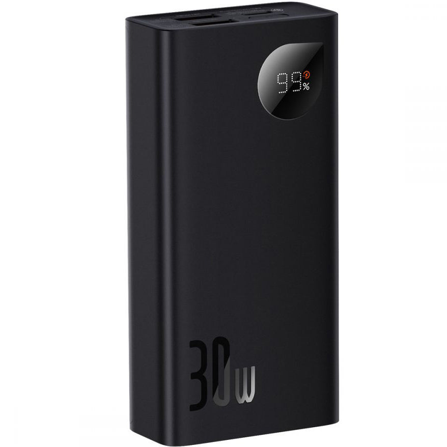 Batterie Externe Baseus Adaman2, 10000mAh, 30W, QC + PD, 1 x USB-C - 2 x USB-A, Noire PPAD040101