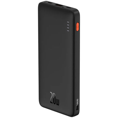 Baseus Airpow External Battery, 10000mAh, 20W, QC + PD, 1 x USB-A - 1 x USB-C, Black PPQD090001 