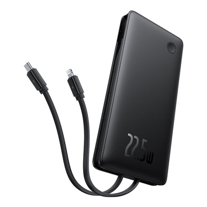 Batterie Externe Baseus Airpow Lite, 10000mAh, 22.5W, QC + PD, 1 x Lightning - 1 x USB-A - 2 x USB-C, Noire P10067501123-00