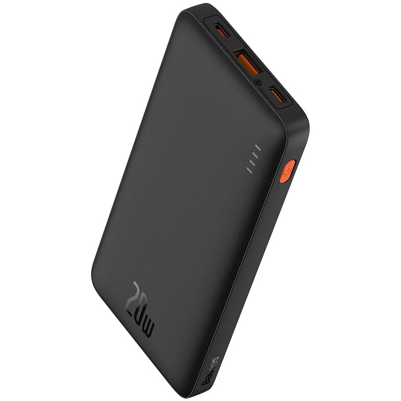 Baseus Airpow External Battery, 10000mAh, 20W, QC + PD, 1 x USB-A - 1 x USB-C, Black PPQD090001 