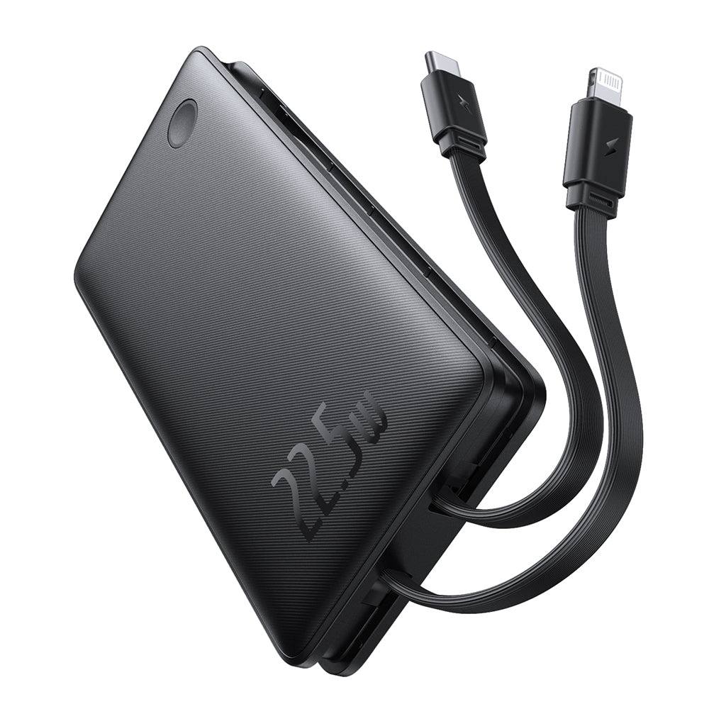 Batterie Externe Baseus Airpow Lite, 10000mAh, 22.5W, QC + PD, 1 x Lightning - 1 x USB-A - 2 x USB-C, Noire P10067501123-00