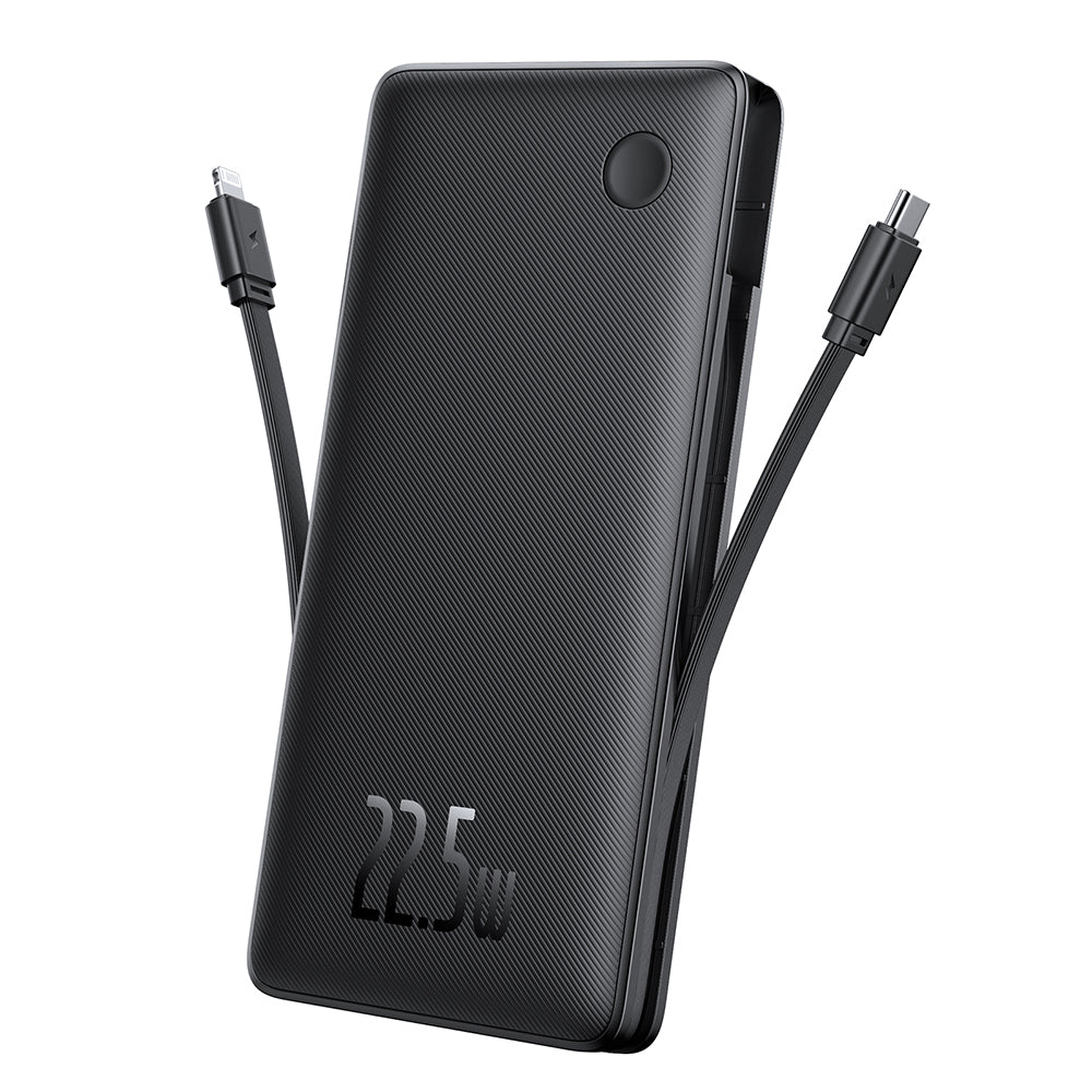 Batterie Externe Baseus Airpow Lite, 10000mAh, 22.5W, QC + PD, 1 x Lightning - 1 x USB-A - 2 x USB-C, Noire P10067501123-00