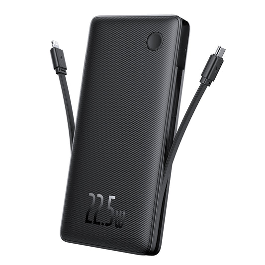 Batterie Externe Baseus Airpow Lite, 10000mAh, 22.5W, QC + PD, 1 x Lightning - 1 x USB-A - 2 x USB-C, Noire P10067501123-00