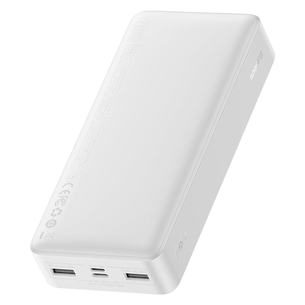 Baseus Bipow Batterie externe, 20000mAh, 15W, 1 x USB-C - 2 x USB-A, blanc PPBD050102 