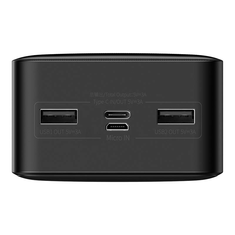 Baseus Bipow Batterie externe, 30000mAh, 15W, 1 x USB-C - 2 x USB-A, Noir PPBD05050201 