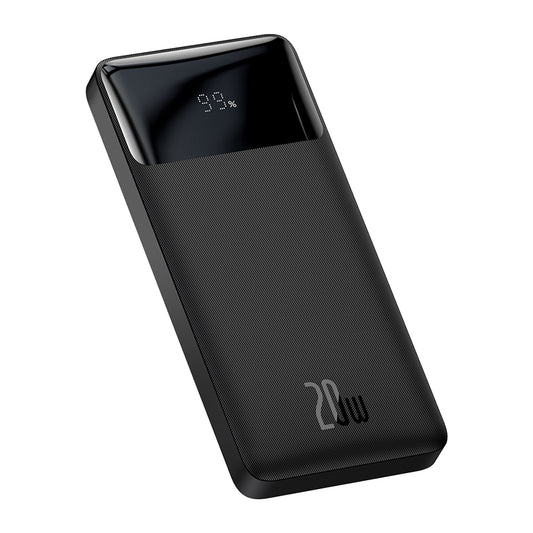 Batterie Externe Baseus Bipow, 10000mAh, 20W, QC + PD, 1 x USB-C - 2 x USB-A, Noire PPBD050301