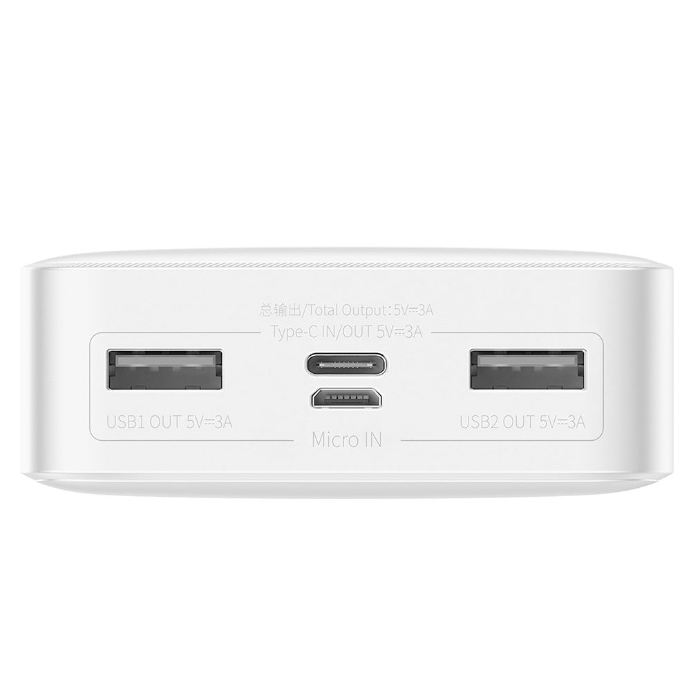 Baseus Bipow Batterie externe, 20000mAh, 15W, 1 x USB-C - 2 x USB-A, blanc PPBD050102 