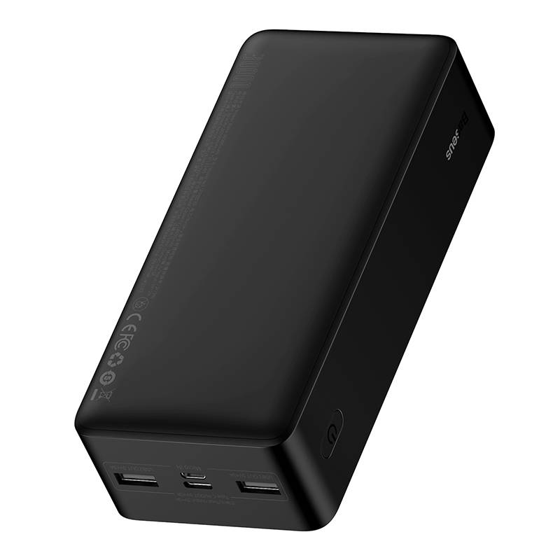 Baseus Bipow Batterie externe, 30000mAh, 15W, 1 x USB-C - 2 x USB-A, Noir PPBD05050201 