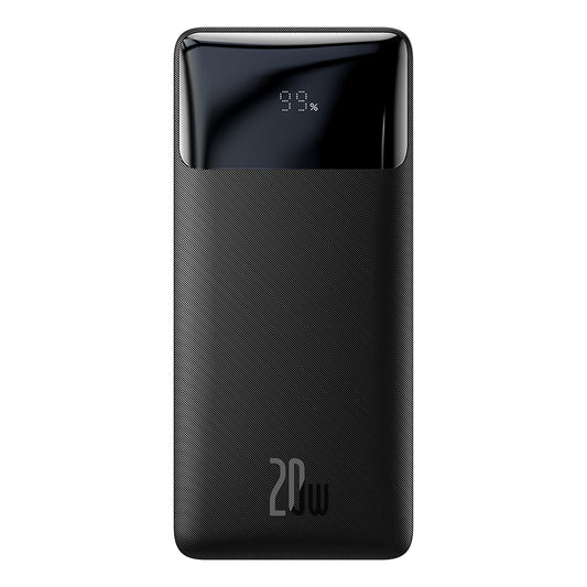 Batterie Externe Baseus Bipow, 10000mAh, 20W, QC + PD, 1 x USB-C - 2 x USB-A, Noire PPBD050301