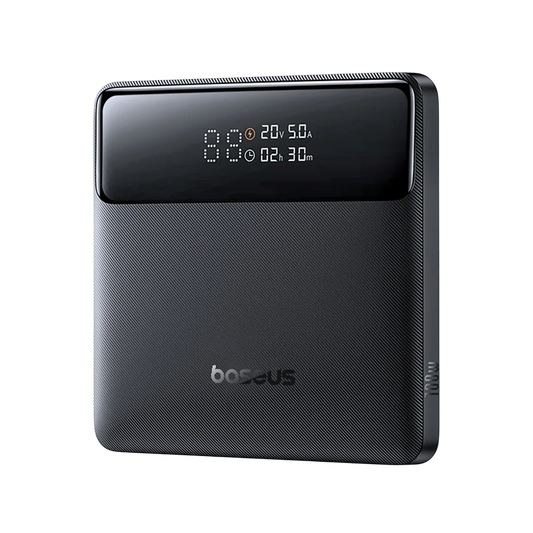 Batterie Externe Baseus Blade H1, 20000mAh, 100W, QC + PD, 2 x USB-A - 2 x USB-C, Noire