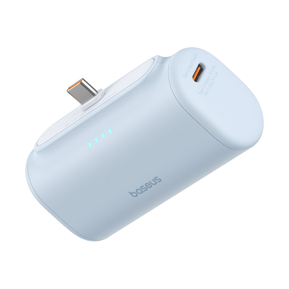 Batterie Externe Baseus Compact, 5000mAh, 20W, PD, 2 x USB-C, Bleue P10068306313-00