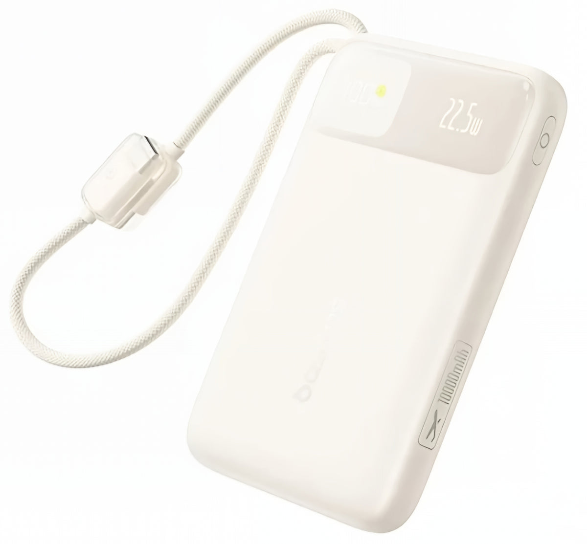 Batterie Externe Baseus EnerFill FC11, 10000mAh, 22,5W, QC + PD, 1 x USB-A - 3 x USB-C, Beige E0030401