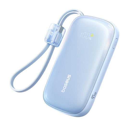 Batterie Externe Baseus EnerFill FC21 Qpow 3 Ultra, 10000mAh, 45W, QC + PD, 1 x USB-A - 1 x USB-C, Bleue E0027Q03