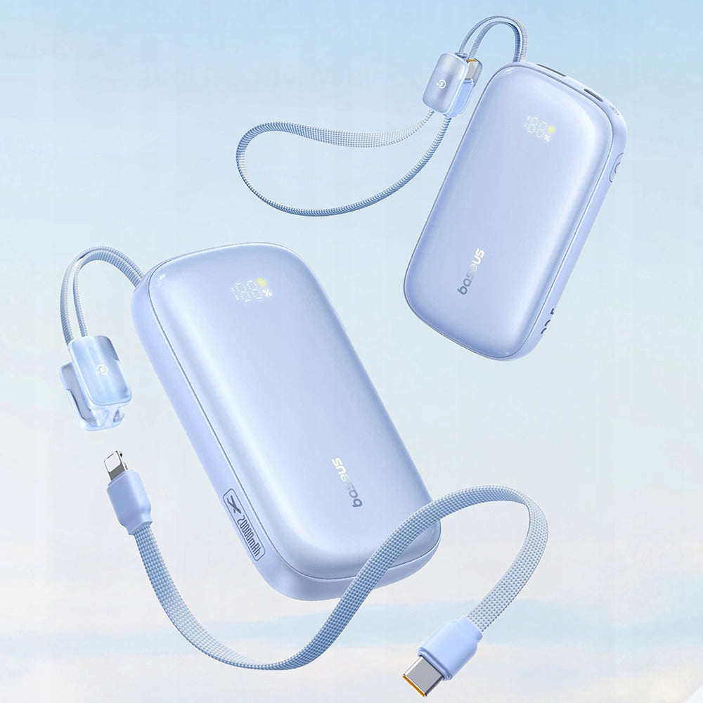 Batterie Externe Baseus EnerFill FC21 Qpow 3 Ultra, 20000mAh, 22.5W, QC + PD, 1 x USB-A - 1 x USB-C, Bleue E0027M03