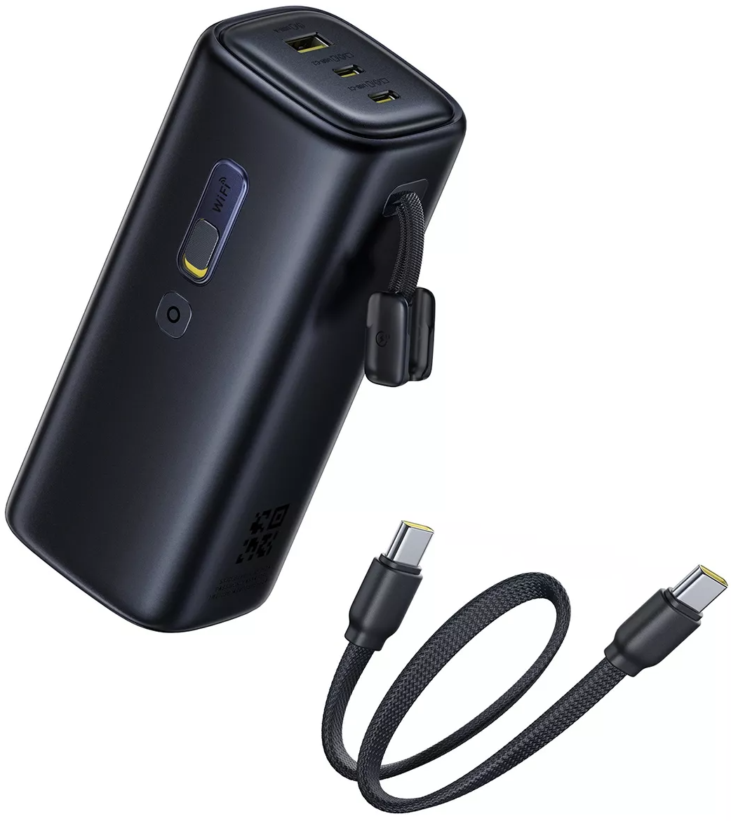 Batterie Externe Baseus EnerGeek GX11, 20000mAh, 67W, QC + PD, 1 x USB-A - 2 x USB-C, Noire E0025701