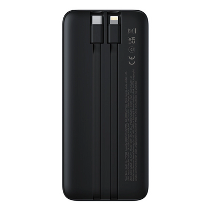Batterie Externe Baseus Lipow, 10000mAh, 22.5W, QC + PD, 1 x Lightning - 1 x USB-A - 2 x USB-C, Noire P10079101123-00