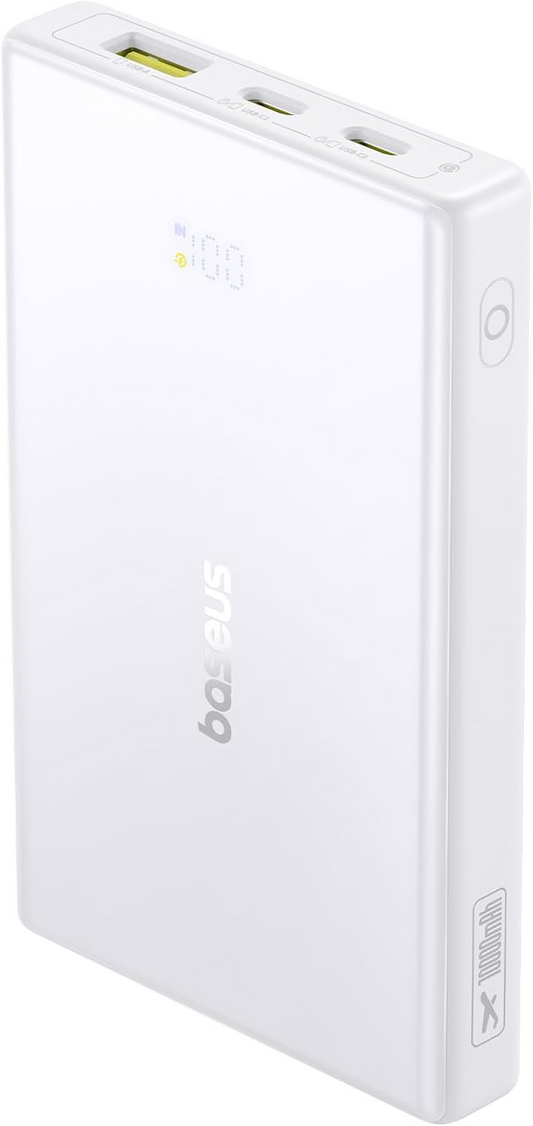 Batterie Externe Baseus PicoGo, 10000mAh, 20W, QC + PD, 1 x USB-A - 2 x USB-C, Blanche P10076801213-00