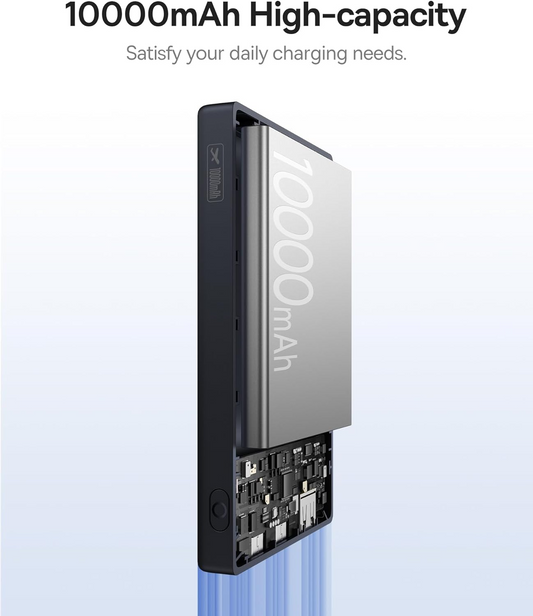 Batterie Externe Baseus PicoGo, 10000mAh, 20W, QC + PD, 1 x USB-A - 2 x USB-C, Blanche P10076801213-00