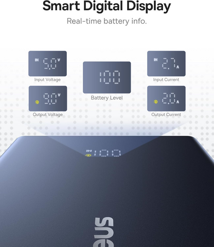 Batterie Externe Baseus PicoGo, 10000mAh, 20W, QC + PD, 1 x USB-A - 2 x USB-C, Blanche P10076801213-00