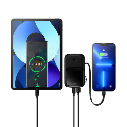 Batterie Externe Baseus Qpow Pro, 10000mAh, 20W, QC + PD, 1 x Lightning - 1 x USB-A - 1 x USB-C, Noire PPQD020001