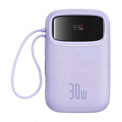 Batterie Externe Baseus Qpow2, 10000mAh, 30W, QC + PD, 1 x USB-A - 3 x USB-C, Mauve P10055008513-00