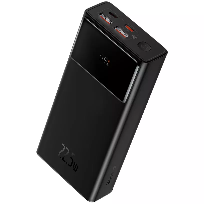 Batterie Externe Baseus Star Lord, 30000mAh, 22.5W, QC + PD, 1 x USB-C - 2 x USB-A, Noire PPXJ080101