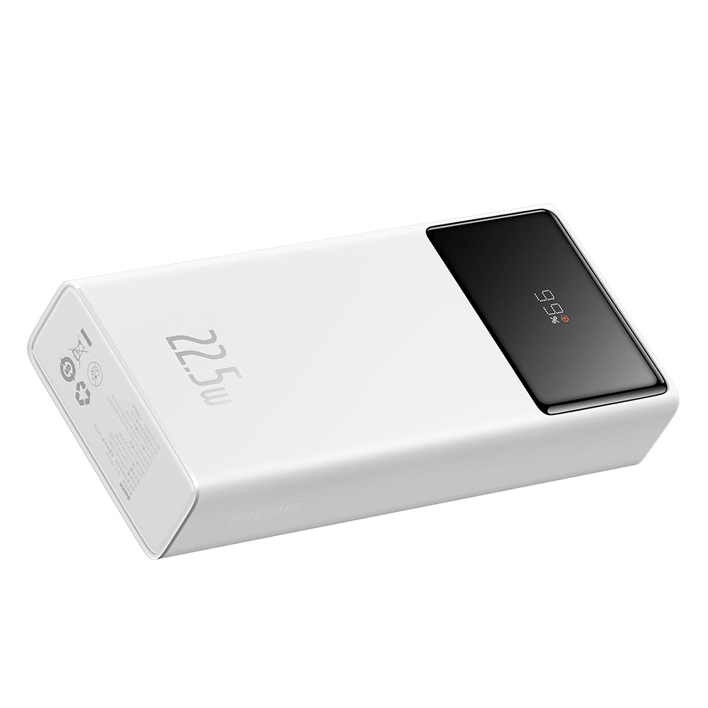 Batterie Externe Baseus Star Lord, 20000mAh, 22.5W, QC + PD, 1 x USB-C - 2 x USB-A, Blanche PPXJ080002