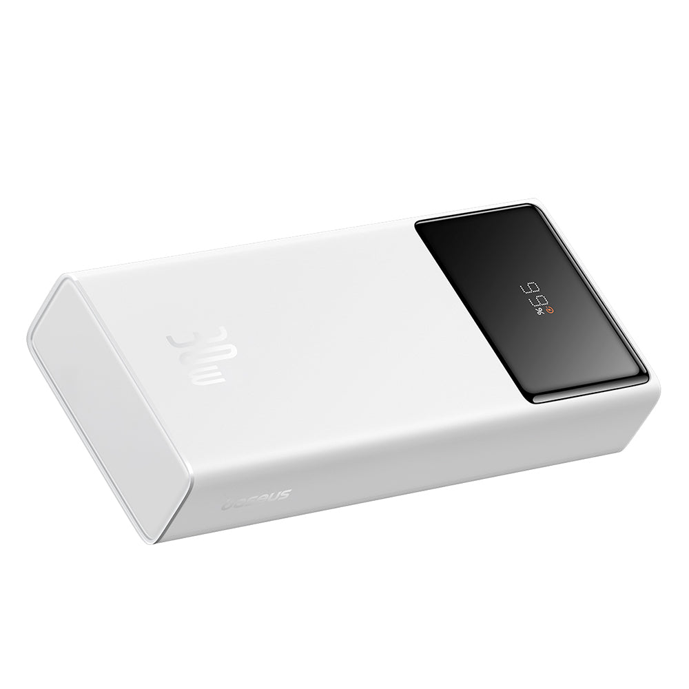 Batterie Externe Baseus Star Lord, 20000mAh, 30W, QC + PD, 1 x USB-C - 2 x USB-A, Blanche P10022904213-00