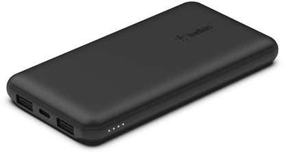 Batterie Externe Belkin BoostCharge, 10000mAh, 15W, 1 x USB-C - 2 x USB-A, Noire BPB011btBK