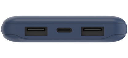 Batterie Externe Belkin BoostCharge, 10000mAh, 15W, 1 x USB-C - 2 x USB-A, Bleu marine BPB011btBL