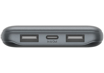 Batterie Externe Belkin BoostCharge, 10000mAh, 15W, 1 x USB-C - 2 x USB-A, Gris BPB011btGY