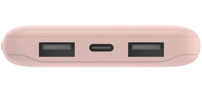Batterie Externe Belkin BoostCharge, 10000mAh, 15W, 1 x USB-C - 2 x USB-A, Rose BPB011btRG