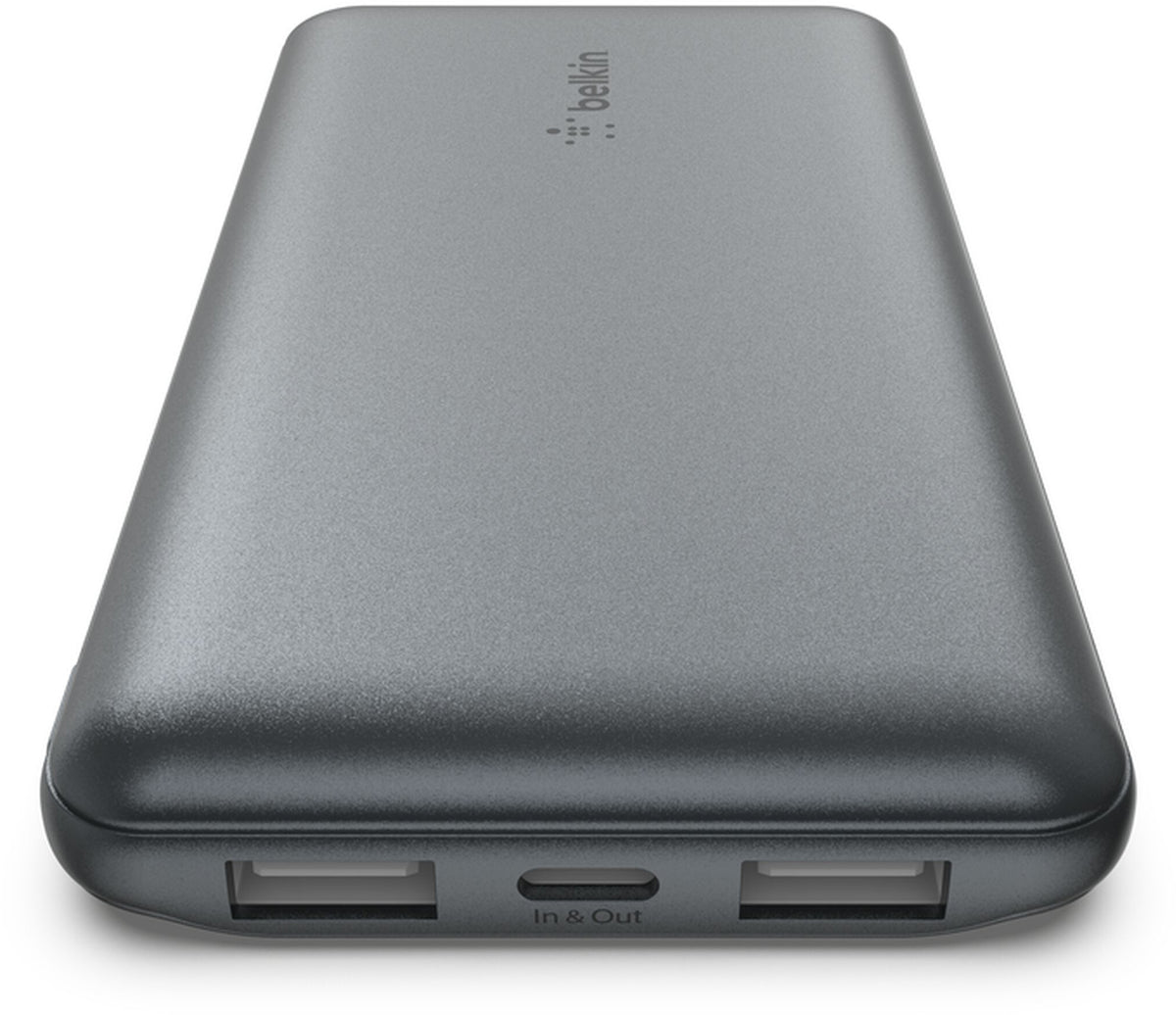 Batterie Externe Belkin BoostCharge, 10000mAh, 15W, 1 x USB-C - 2 x USB-A, Gris BPB011btGY