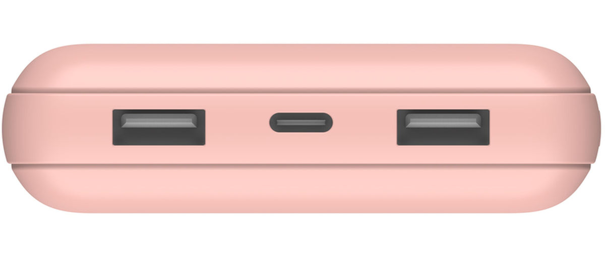 Batterie Externe Belkin BoostCharge, 20000mAh, 15W, 1 x USB-C - 2 x USB-A, Rose Doré BPB012btRG
