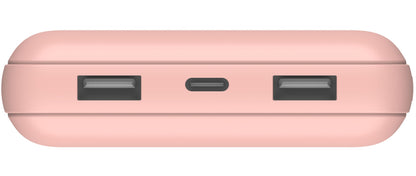 Batterie Externe Belkin BoostCharge, 20000mAh, 15W, 1 x USB-C - 2 x USB-A, Rose Doré BPB012btRG
