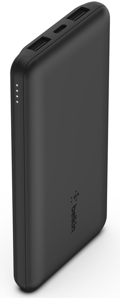 Batterie Externe Belkin BoostCharge, 10000mAh, 15W, 1 x USB-C - 2 x USB-A, Noire BPB011btBK