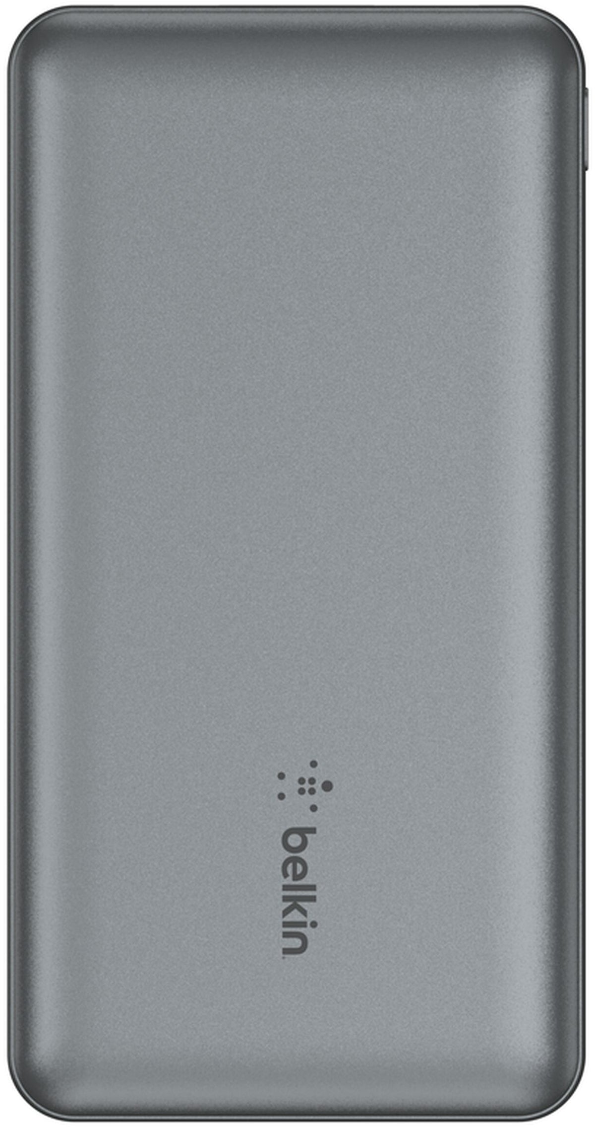 Batterie Externe Belkin BoostCharge, 10000mAh, 15W, 1 x USB-C - 2 x USB-A, Gris BPB011btGY