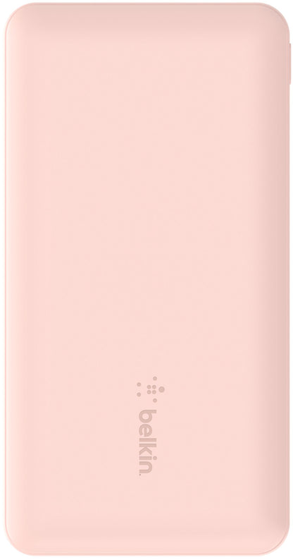 Batterie Externe Belkin BoostCharge, 10000mAh, 15W, 1 x USB-C - 2 x USB-A, Rose BPB011btRG