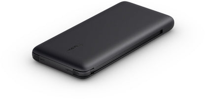 Batterie Externe Belkin BoostCharge Plus, 10000mAh, 23W, QC + PD, 1 x Lightning - 2 x USB-C, Noire BPB006btBLK