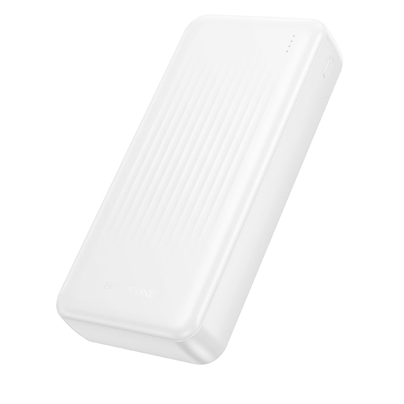 Batterie Externe Borofone BJ80A Clever, 20000mAh, 22.5W, QC + PD, 1 x USB-C - 2 x USB-A, Blanche