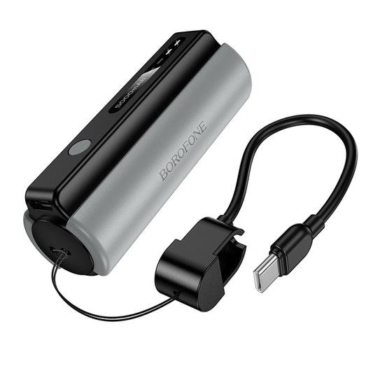 Batterie Externe Borofone BJ87 Star, 5000mAh, 10W, 1 x USB-C, Gris