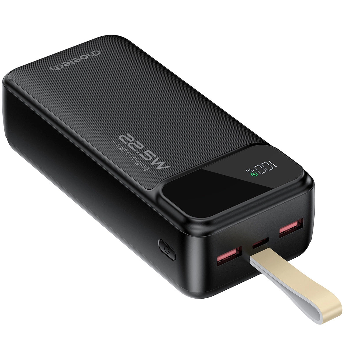 Choetech B730 Batterie externe, 30000mAh, 22.5W, QC + PD, 1 x USB-C - 2 x USB-A, Noir 