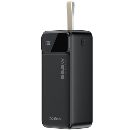 Batterie externe Choetech B731, 40000mAh, 22.5W, QC + PD, 1 x USB-C - 2 x USB-A, Noir 