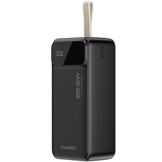 Batterie externe Choetech B731, 40000mAh, 22.5W, QC + PD, 1 x USB-C - 2 x USB-A, Noir 