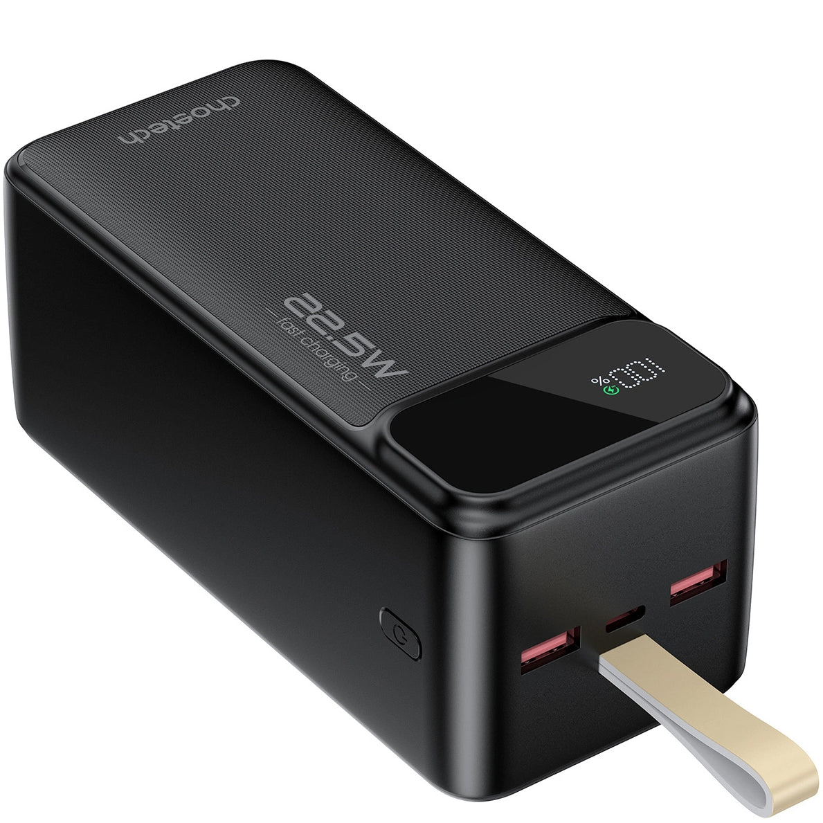 Batterie externe Choetech B732, 50000mAh, 22.5W, QC + PD, 1 x USB-C - 2 x USB-A, Noir 