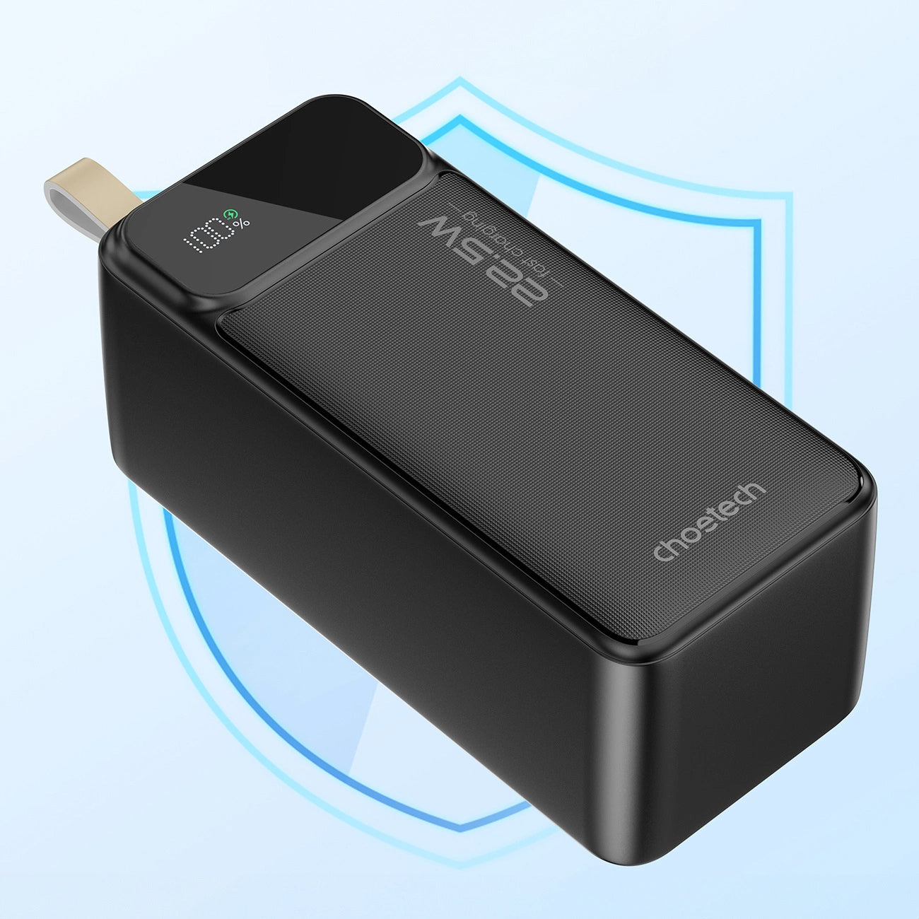 Batterie externe Choetech B732, 50000mAh, 22.5W, QC + PD, 1 x USB-C - 2 x USB-A, Noir 